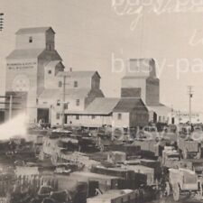 1916 RPPC Farmer Market Exchange Big Sandy Chouteau County Montana Postcard picture