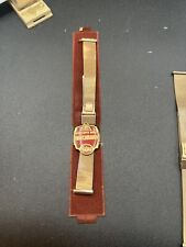 Vintage NOS Unused JB Champion Gold Plate Sliding Clasp Watch Band 15 mm read  picture