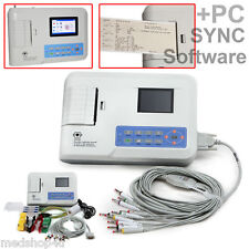 USA portable 3 Channel ECG/ EKG machine Electrocardiograph printer+software hot picture