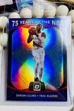 2021-22 Optic Damian Lillard 75 Years Of The NBA Silver Prizm Refractor SP #27 picture
