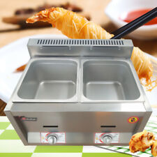 12L 2 wells Commercial Countertop Gas Fryer Deep Fryer Propane Stainless Steel picture