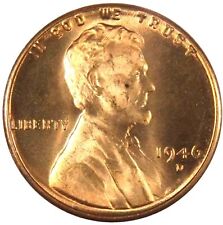 1946-D Red Gem BU  Lincoln Wheat Cent 1 Cent 1c Coin Free S&H W/Tracking picture