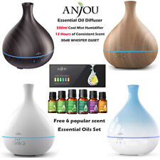 Anjou AD012 500ml Cool Mist Humidifier Aromatherapy Diffuser with Free Oil DI61 picture