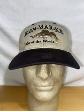 Vintage Ken-Mar-Ke Lake Of The Woods Snapback Trucker Hat Baseball Cap Lid picture