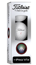 Titleist PRO V1X LEFT DASH RCT Golf Balls - New Sleeve - 3 Balls picture