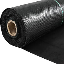 VEVOR 3' x 300' Woven Weed Barrier Landscape Fabric Ground Cover Black 5.8oz picture
