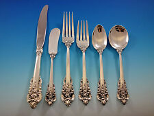 Grande Baroque by Wallace Sterling Silver Flatware Set for 48 Service 303 Pcs picture