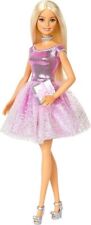 Barbie Happy Birthday Doll Blonde Sparkling Pink Party Dress picture