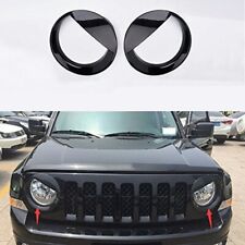 2X Front Angry Eyes Style Light Headlight Trim Cover For Jeep Patriot 2011-2017 picture