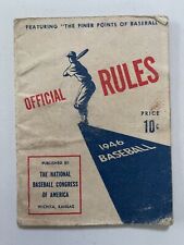 Vintage 1946 Official Baseball Rules contains The Finer Points of Baseball picture