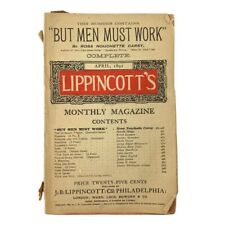 VTG Lippincott's Magazine April 1892 But Men Must Work No Label picture