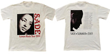 Vtg sade tour 2001 2 side Gift For Fan White All Size Shirt VC861 picture