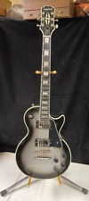 Epiphone Les Paul Custom Limited-Edition Electric Guitar Silver Burst picture