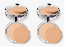 Clinique Superpowder Double Face Makeup 02 Matte Beige Full Size TWO PACK picture