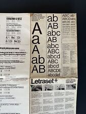 LETRASET Graphic Designers Fonts Vintage Poster form 1970's FREE POSTAGE picture