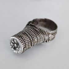 Pure Silver Antique Yemeni Jewish Ring, size 6.5 (V916) picture