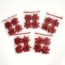 Ashland Christmas Glitter Poinsettia Flowers for Crafts, Ornaments & Decorations picture