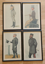 Original 1876-1880 Lot of 4 Vanity fair Framed SPY Lithograph prints picture