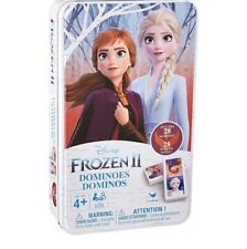 Disney Frozen 2- Dominoes in Storage Tin Cardinal Games  28 Pcs Set. NEW SEALED. picture