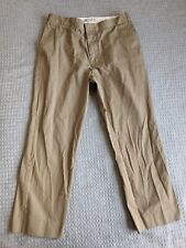 Wallace & Barnes Pants Men 35 Tan Creased Twill Chino Straight Leg Fits 34x28 picture