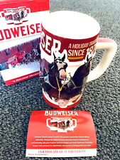 Budweiser Ceramic Clydesdales Holiday Stein, 31-ounce, 1 Count Pack of 1 picture