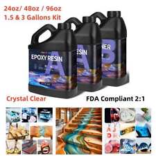 Deep Pour Clear Epoxy Resin 24oz/48oz/96oz/1.5 - 3 Gallons Kit - 2:1 By Weight  picture