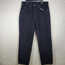 Vintage 90s Levi's 555 Straight Fit Jeans Men's 31x32 Faded Black Orange Tab picture