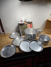 VTG WARDS WESTERN FIELD 12 Piece COOK KIT ALUMINUM CAMPING OUTDOOR ORIGINAL BOX picture