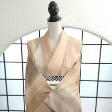 Japanese Washable Kimono Small Pattern Wrinkled Brown Gray Gradation Japanese Ob picture