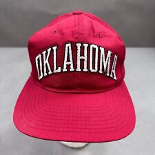Vintage Oklahoma Sooners Hat Cap Mens Snapback Red Starter Boomer OU Football picture