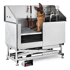Pet Bathtub Stainless Steel Dog Grooming Kit Pet Salon Spa Veterinary Work picture