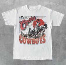 Coors Western Cowboy T-Shirt - Vintage 90’s Western Shirt (Sz Large) picture