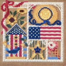 Summer Sampler Cross Stitch Kit Mill Hill 2006 Buttons & Beads Spring picture