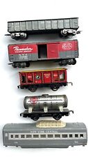 Vintage Marx Tin O Gauge Train Cars Lot of 4 Mixed Brand With Passenger Shell. picture