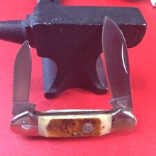 OWL HEAD 2 BLADE SMOOTH STAG CANOE VINTAGE GERMANY picture