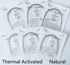 Dental Ortho Niti Thermal Activated Round Rectangular Arch Wire Natural Form picture