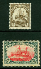 German Colonies - MARSHALL ISLANDS 1916 Kaiser's YACHT set Sc# 26-27 mint MH picture