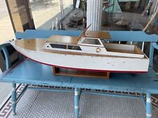 Vintage Ohlsson & Rice Remote Control Cabin Cruiser Model Boat 47” picture