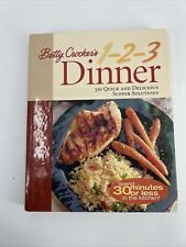 Betty Crockers 1-2-3 Dinner Cookbook Hardcover 2001 picture