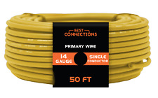 14 Gauge Car Audio Primary Wire (50ft–Yellow)– Remote, Power/Ground Electrical picture
