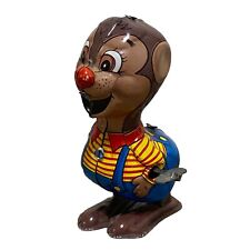 Vintage Marx Tin Lithograph Chipmunk Striped Shirt Wind Up Toy picture