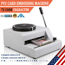 Embossing Machine 72-Characters Card Embosser Printer Credit ID PVC Stamping picture