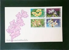 Thailand 1978 Flower Series First Day Cover, With Details Card (II) - Z3237 picture