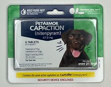 PetArmor Capaction Oral Flea Treatment for Dogs Over 25 lbs 6 tablets NEW SEALED picture