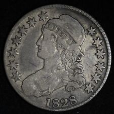 1828 Capped Bust Silver Half Dollar CHOICE VF E224 RLF picture