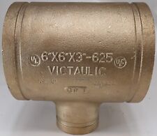 FF05625C0C Victaulic No. 625 6 x 6 x 3 in. Grooved Copper Reducing Tee picture