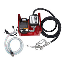 60 l/min Electric Oil Fuel Diesel Transfer Pump w/Meter Hose + Manual Nozzle picture