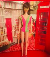 Vintage Brunette Standard Barbie Doll MINT W Stand picture