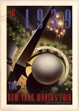 1939 New York World's Fair Vintage Style Travel Poster - 11x17 world of tomorrow picture