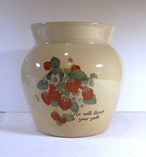 Yesteryears Pottery Marshall TX Hand Turned Cookie Jar He Will Direct Your Path picture